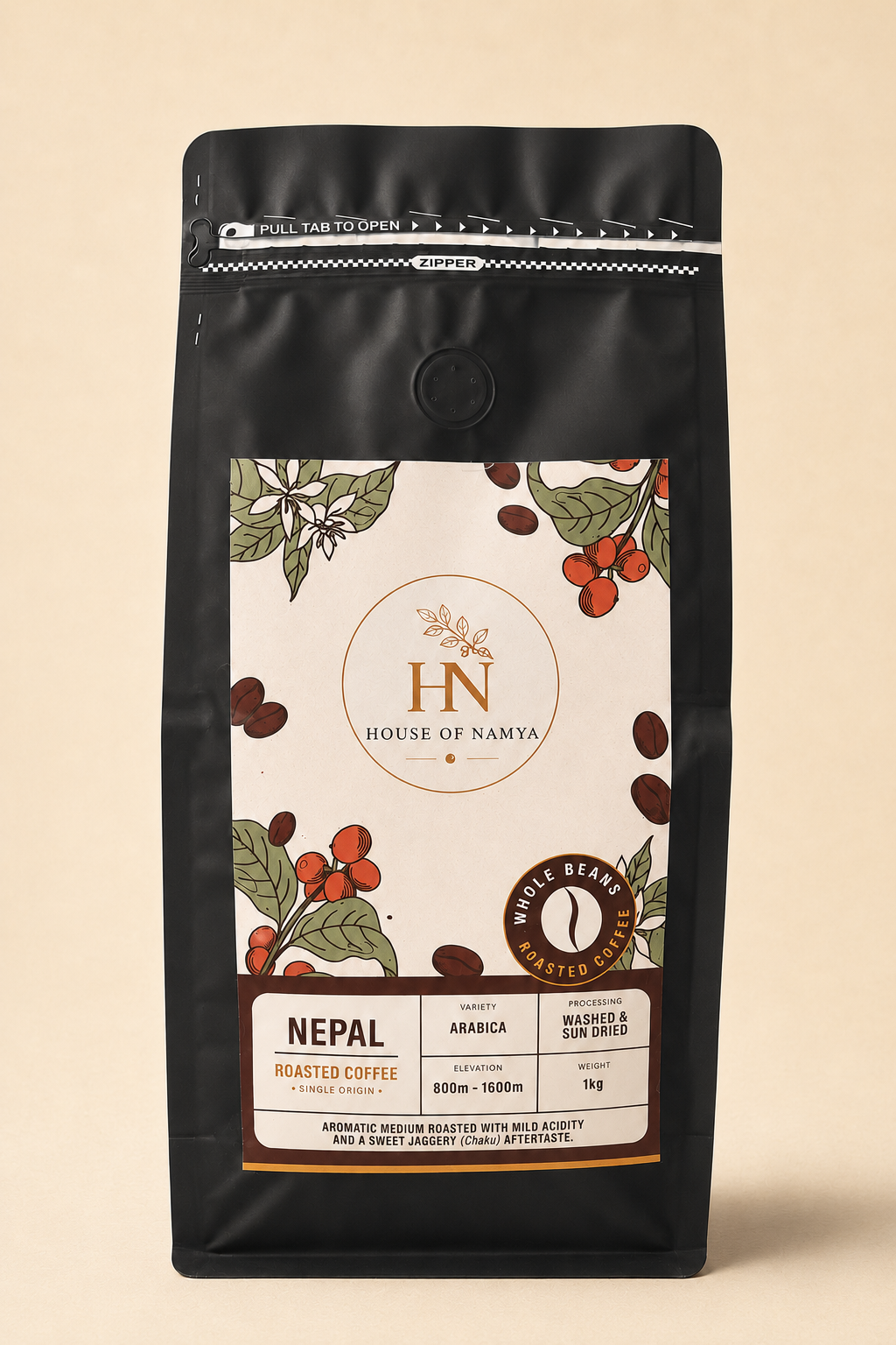 House of Namya Roasted Coffee from Nepal pack